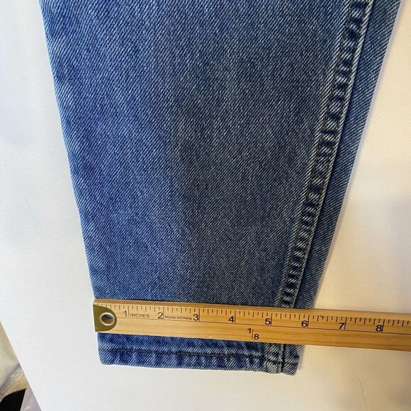 Vintage 90s Levis 512 Jeans Women 27 Blue High Rise Mom Tapered Leg Made USA - Picture 9 of 13